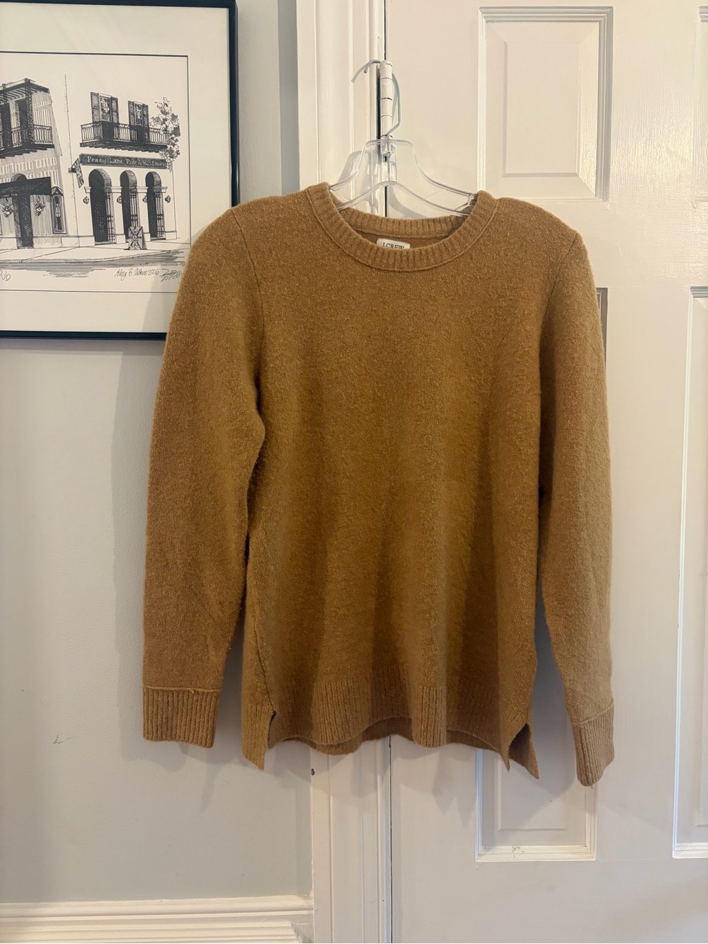 J. Crew Women’s Crewneck Sweater in Camel